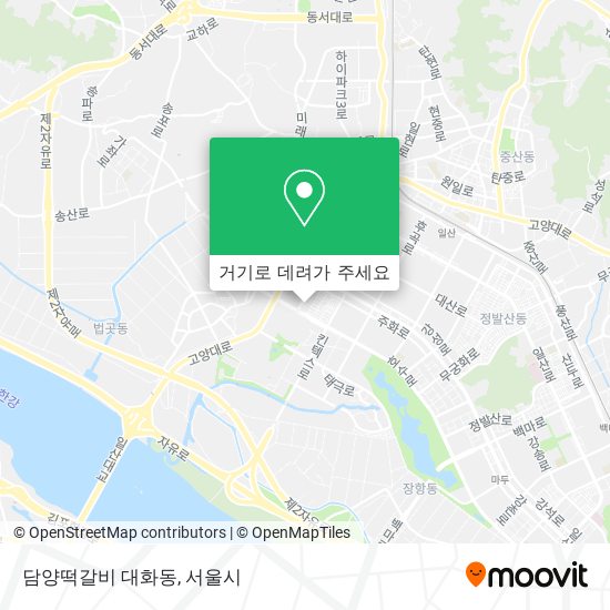 담양떡갈비 대화동 지도