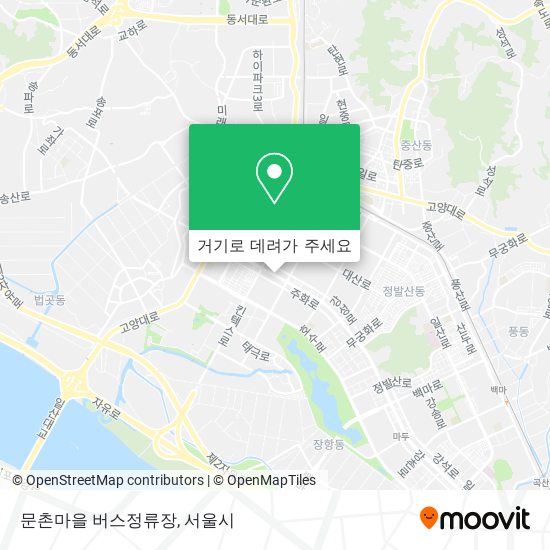문촌마을 버스정류장 지도