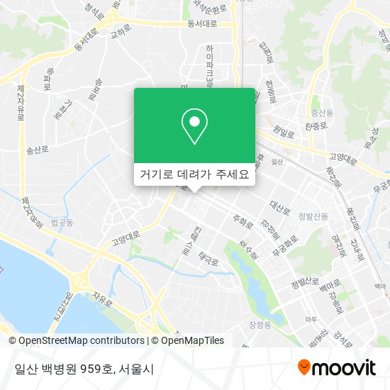 일산 백병원 959호 지도