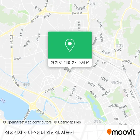 삼성전자 서비스센터 일산점 지도