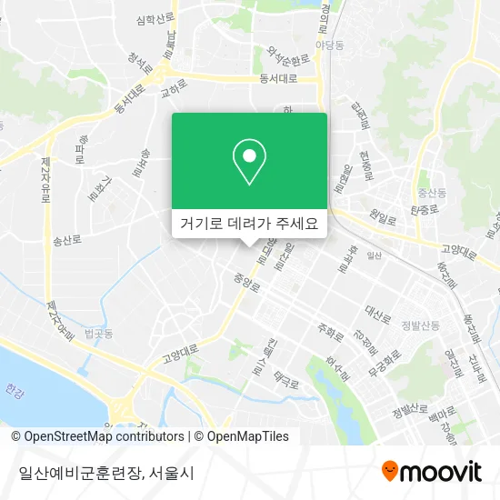 일산예비군훈련장 지도