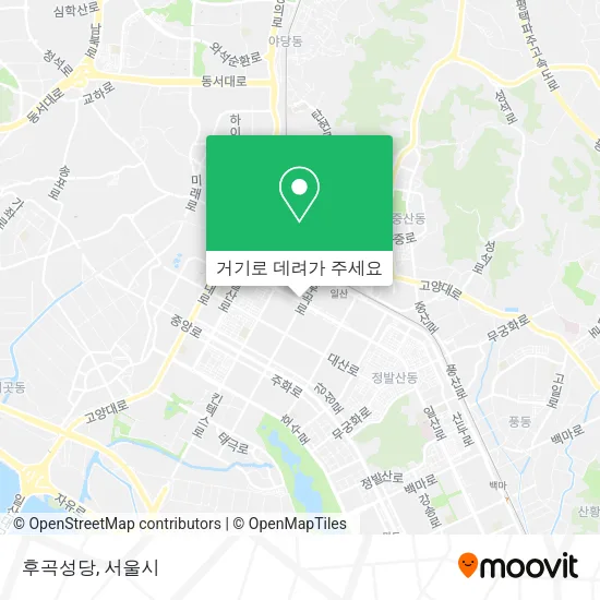 후곡성당 지도