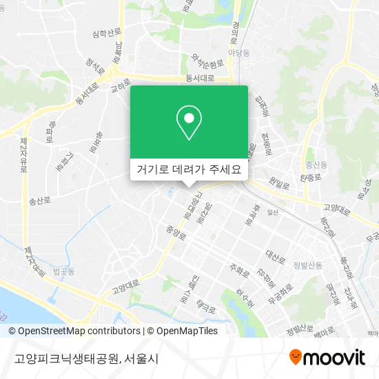 고양피크닉생태공원 지도