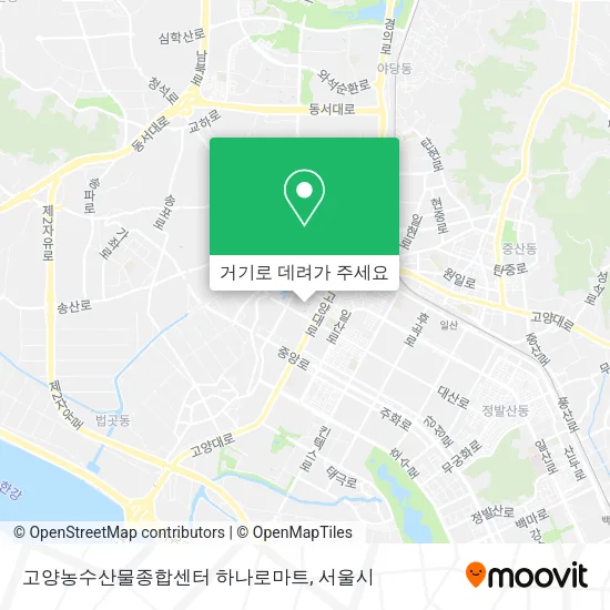고양농수산물종합센터 하나로마트 지도