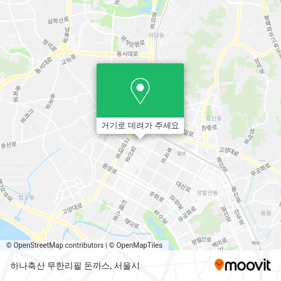 하나축산 무한리필 돈까스 지도