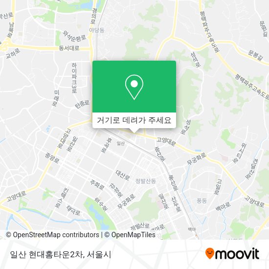 일산 현대홈타운2차 지도