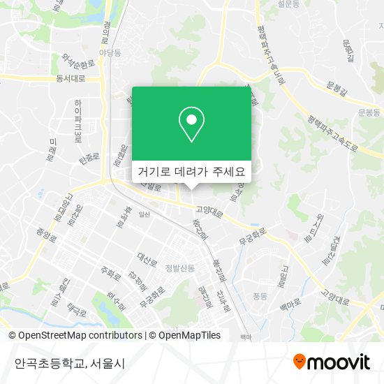 안곡초등학교 지도
