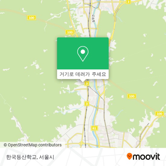 한국등산학교 지도
