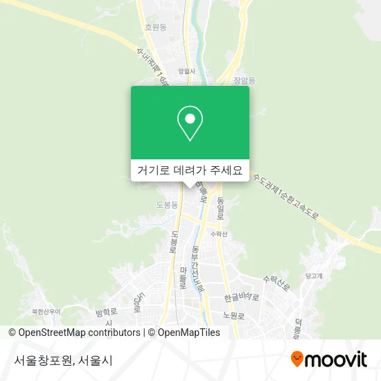 서울창포원 지도
