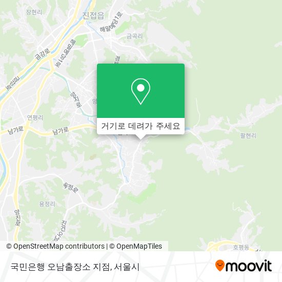 국민은행 오남출장소 지점 지도