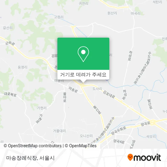 마송장례식장 지도