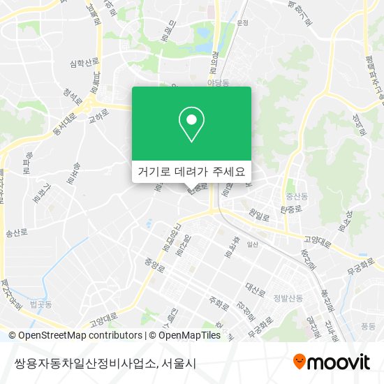 쌍용자동차일산정비사업소 지도