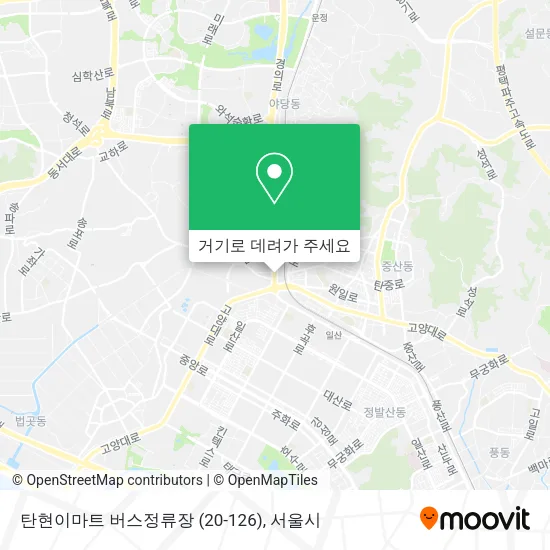 탄현이마트 버스정류장 (20-126) 지도
