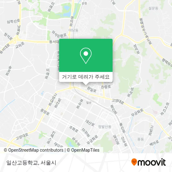 일산고등학교 지도