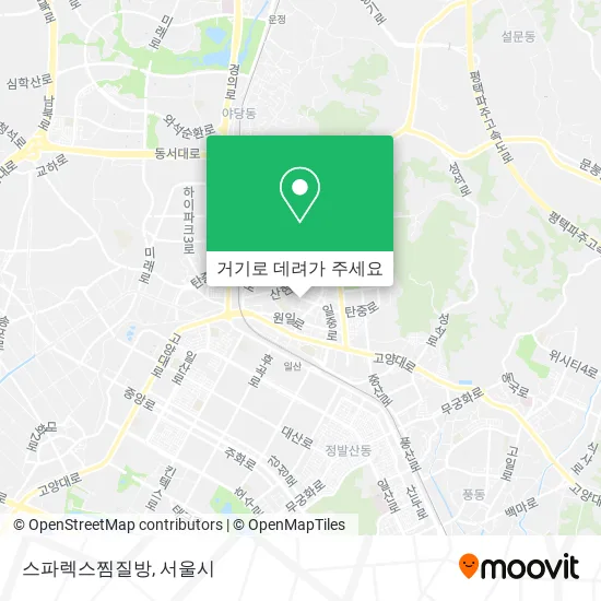 스파렉스찜질방 지도