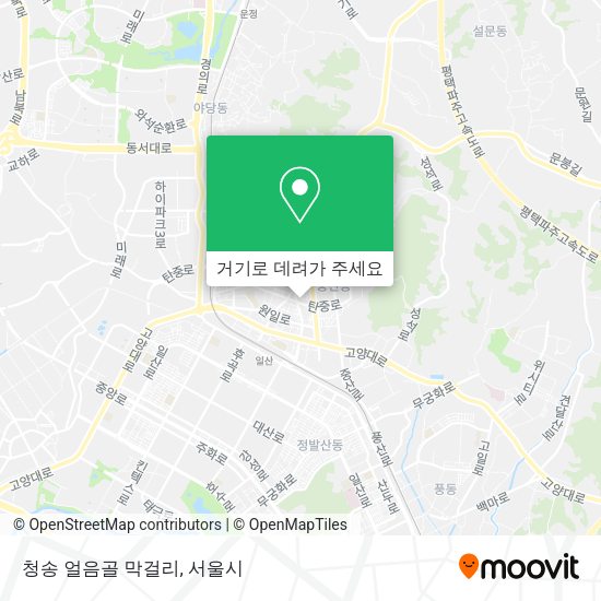 청송 얼음골 막걸리 지도