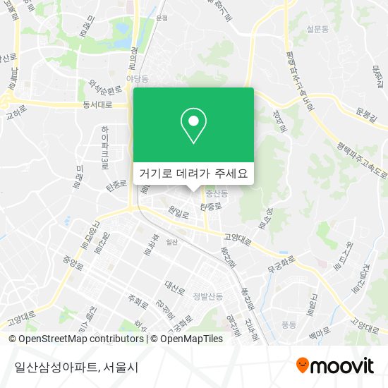 일산삼성아파트 지도