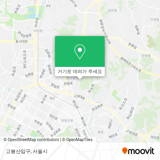고봉산입구 지도