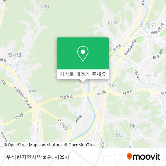 우석헌자연사박물관 지도