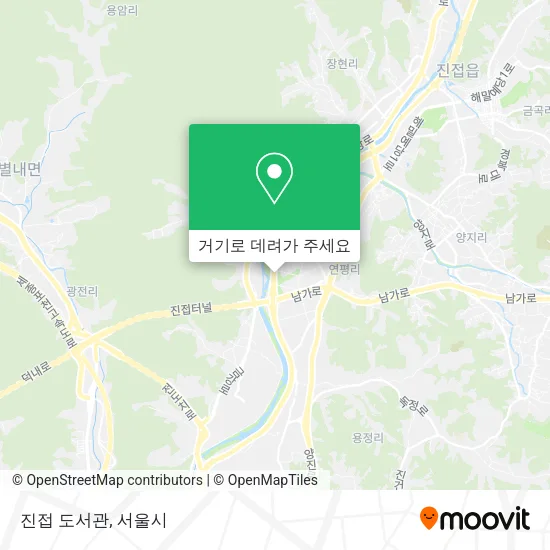 진접 도서관 지도