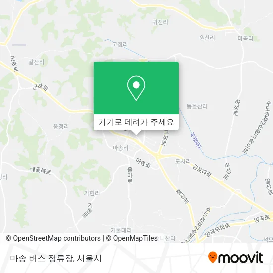 마송 버스 정류장 지도