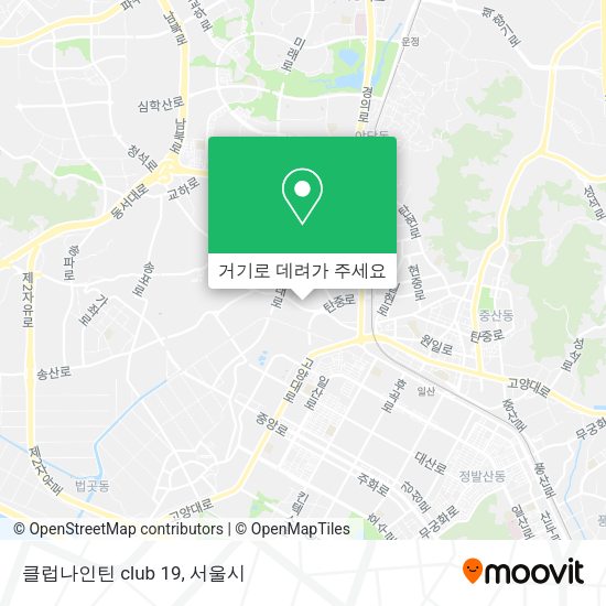 클럽나인틴 club 19 지도