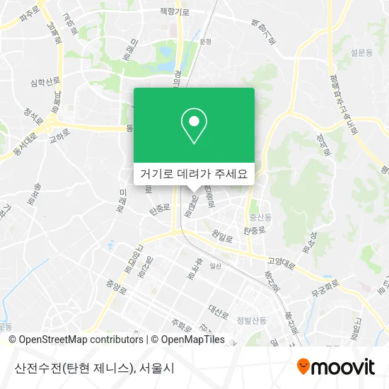 산전수전(탄현 제니스) 지도