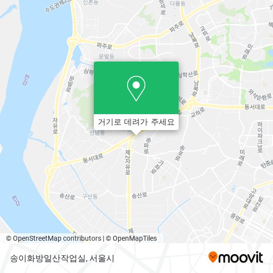 송이화방일산작업실 지도