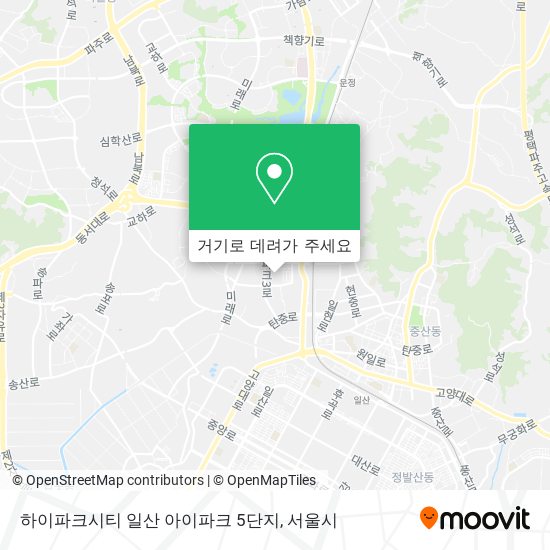 하이파크시티 일산 아이파크 5단지 지도