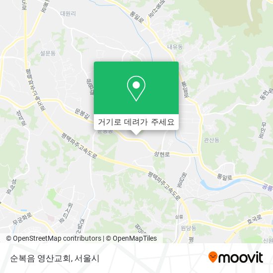 순복음 영산교회 지도