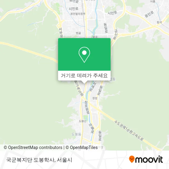 국군복지단 도봉학사 지도