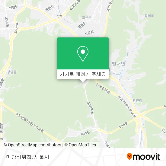 마당바위집 지도