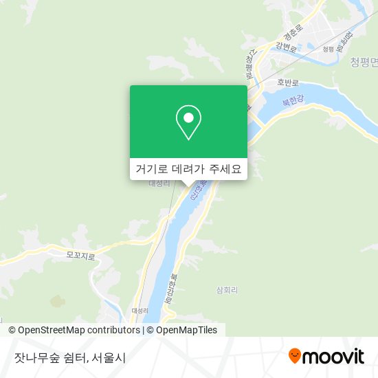 잣나무숲 쉼터 지도