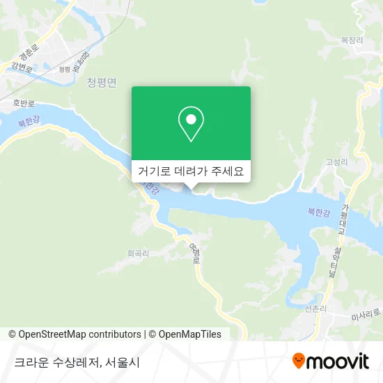 크라운 수상레저 지도