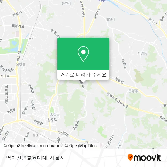 백마신병교육대대 지도