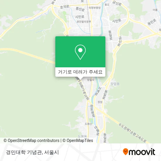 경민대학 기념관 지도