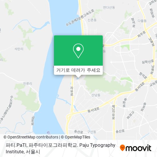 파티.PaTI, 파주타이포그라피학교. Paju Typography Institute 지도