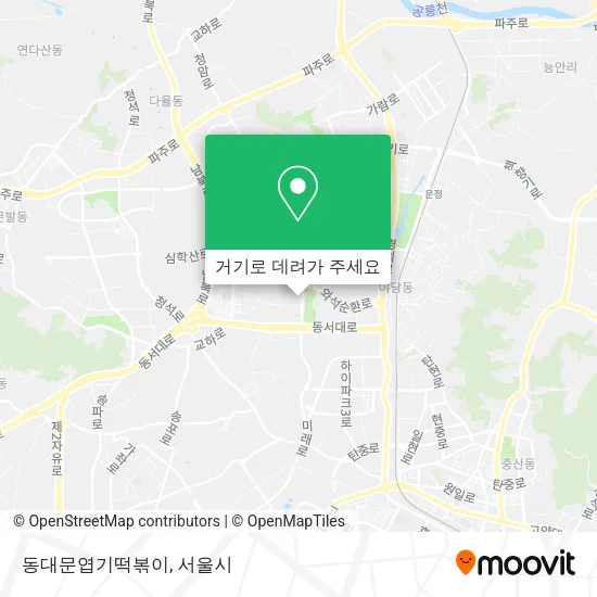 동대문엽기떡볶이 지도