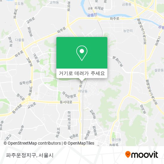 파주운정지구 지도