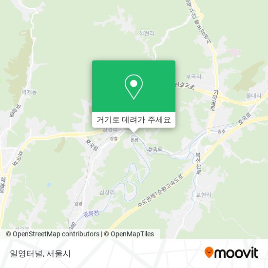 일영터널 지도