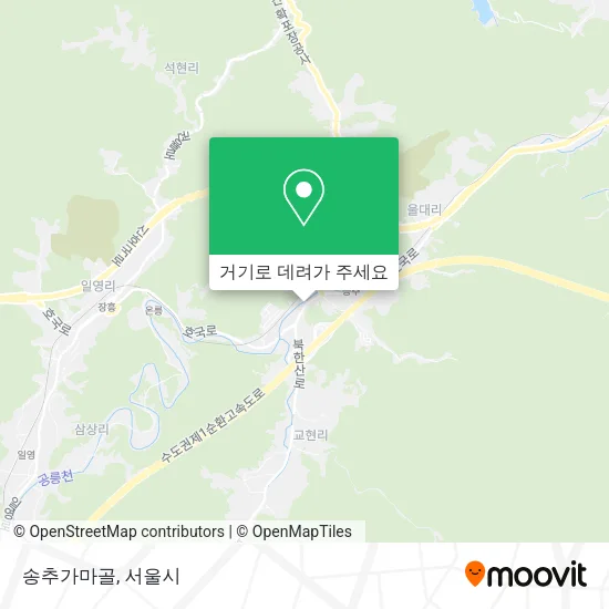 송추가마골 지도
