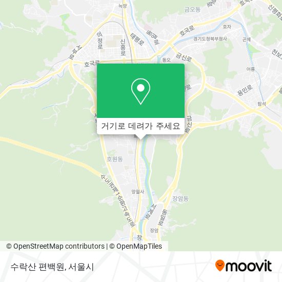 수락산 편백원 지도