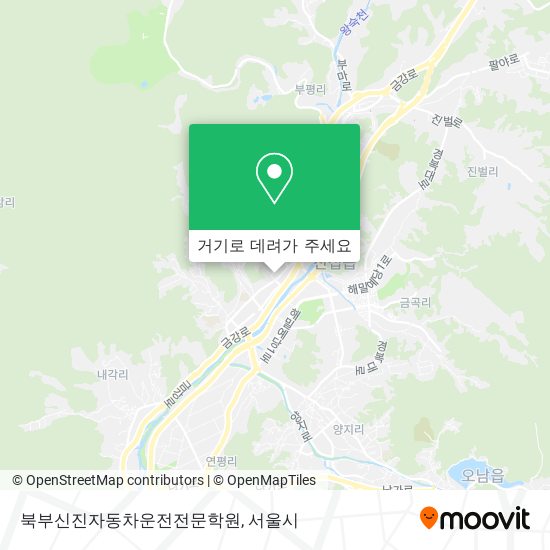 북부신진자동차운전전문학원 지도