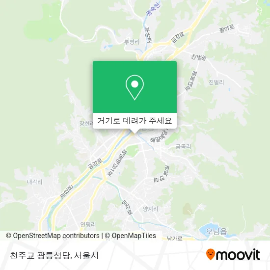 천주교 광릉성당 지도
