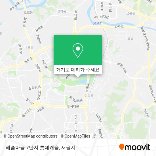 해솔마을 7단지 롯데캐슬 지도