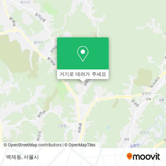 벽제동 지도