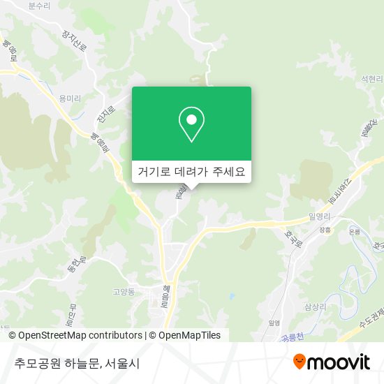 추모공원 하늘문 지도