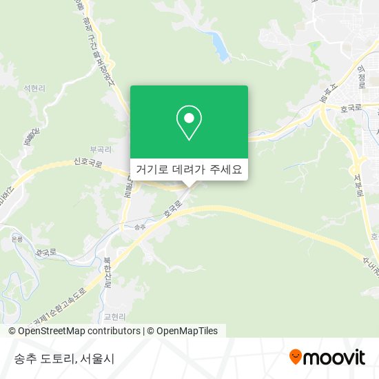 송추 도토리 지도