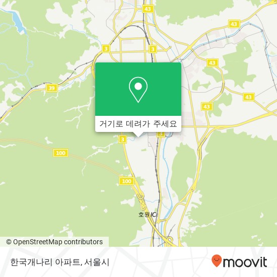 한국개나리 아파트 지도