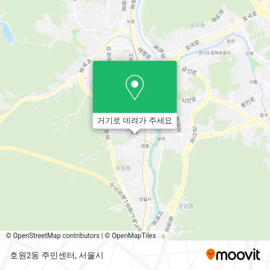 호원2동 주민센터 지도